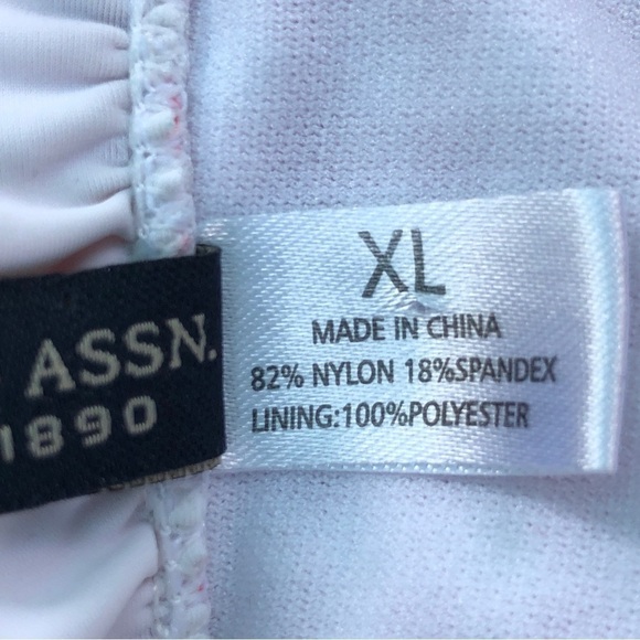 U.S. POLO ASSOCIATION - Red & White Gingham Checked Bikini Bottoms - Size XL - Picture 5 of 6